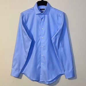Calvin Klein Slim Fit Men's Blue Dress Shirt Size 15.5 34/35
